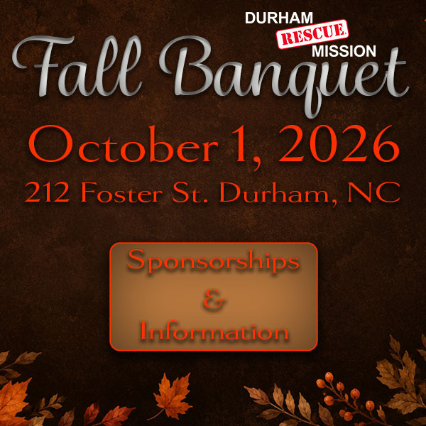 Durham Rescue Mission Fall Banquet — October 1, 2026