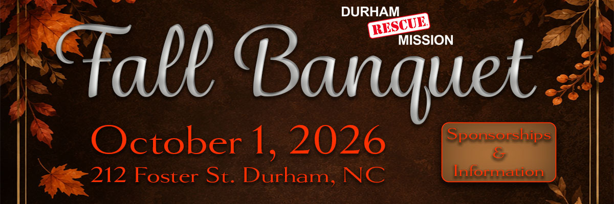 Durham Rescue Mission Fall Banquet — October 1, 2026